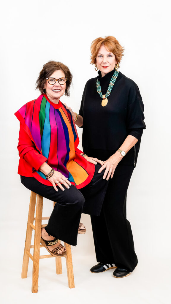Royanna Stratmoen receiving color analysis services by Shari Braendel, founder of Style by Color — experiencing the full color analysis process firsthand
