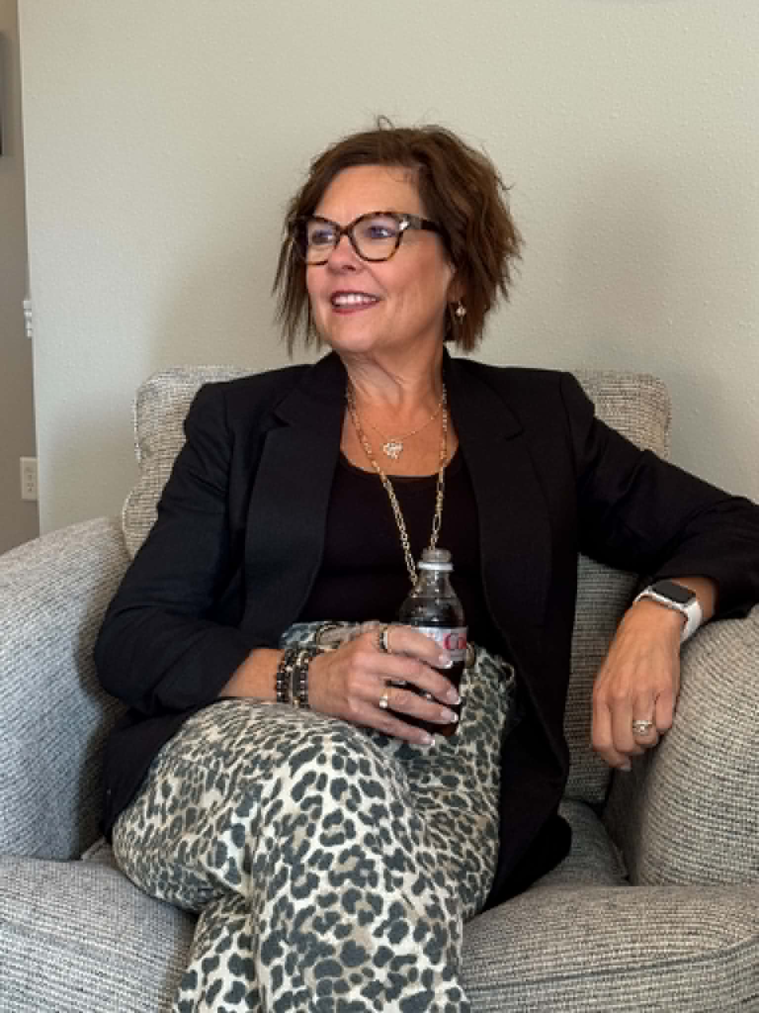 Royanna Stratmoen laughing candidly — color and style coach for women 40+ — warm, real, and approachable