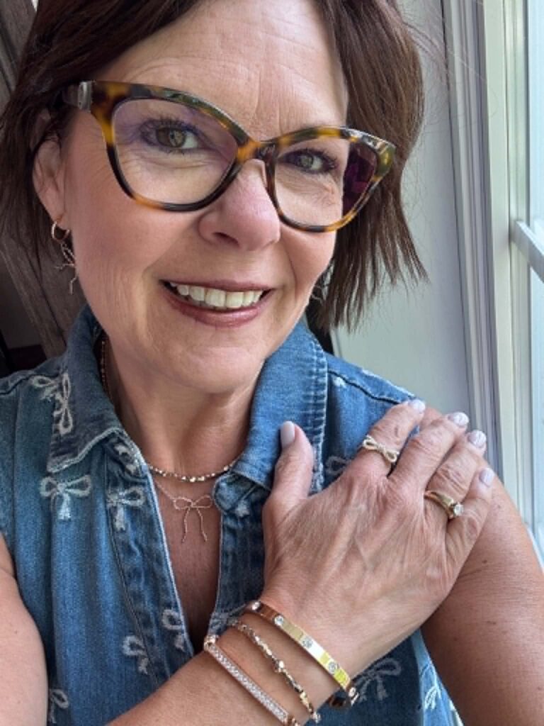 Royanna Stratmmoen, style coach and color expert, feeling fabulous daily in casual intentional style with accessories.